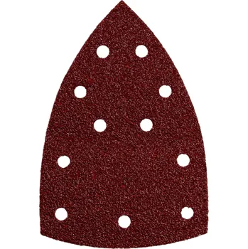 Brusný papír METABO Brusný kotouč se suchým zipem, děrovaný (10 ks) 100 x 150 mm, mix P40,80,120,180,240 625610000