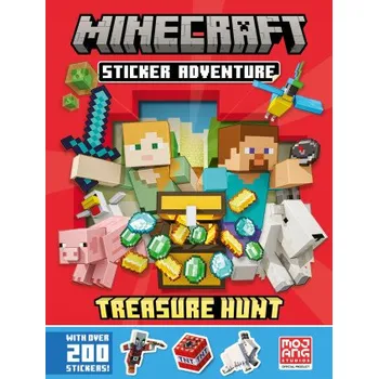 Cizí jazyk Minecraft Sticker Adventure: Treasure Hunt (Brožovaná)