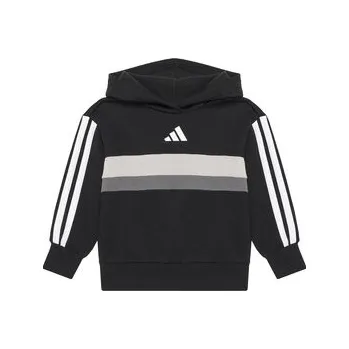 Dámské legíny adidas Souprava mikina a legíny Seasonal Essentials Tiberio 3-Stripes JI6218 Černá Slim Fit 5_6Y