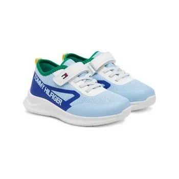 Dámské tenisky Tommy Hilfiger Sneakersy Low Cut Lace-Up/Velcro Sneaker T1B9-33868-1756 S Modrá 30