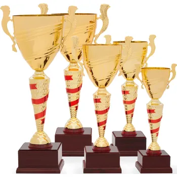 Pohár STANDARD, výška 37 cm, zlatý/červený