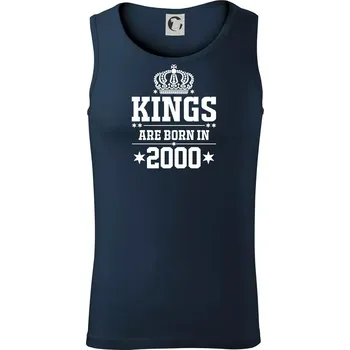 Kings are born in 2000 - Tílko pánské Core - L ( Námořní modrá (velmi tmavá - téměř černá) )