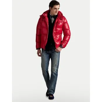 Pánská bunda Polo Ralph Lauren Vatovaná bunda 710968281004 Červená Regular Fit S