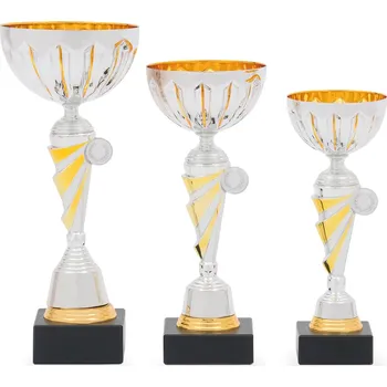 Pohár EKONOM, výška 27 cm, stříbrný/zlatý