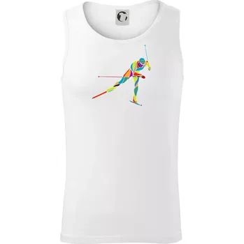 Barevný běžkař - Tílko pánské Core - XL ( Bílá )
