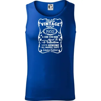 Pánské termoprádlo Vintage Etiketa - 1952 - Tílko pánské Core - XL ( Královská modrá )