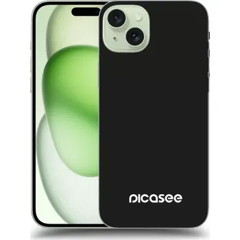 Pouzdro na mobilní telefon Picasee silikonový černý obal pro Apple iPhone 15 Plus - Picasee