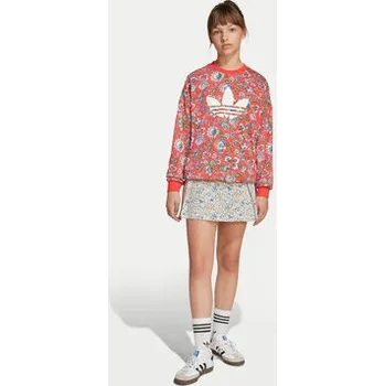 Pánská mikina adidas Mikina Liberty London JV7827 Červená Loose Fit 14_15Y