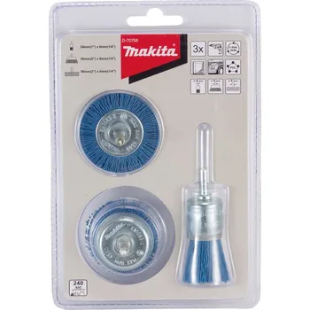 Sada nářadí MAKITA sada nylonových kartáčů pro jemné broušení 3 ks D-70758