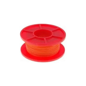elektrický kabel Vodič drát Cu 30AWG oranžová kynar 460 (PVDF) 300V 50m