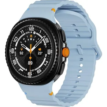 VSECHNONAMOBIL 116971 WAVY Silikonový řemínek pro Samsung Galaxy Watch8 / Watch8 Classic světle modrý