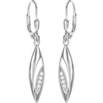 Náušnice Argento 67121 Stříbrné náušnice - čiré kulaté zirkony