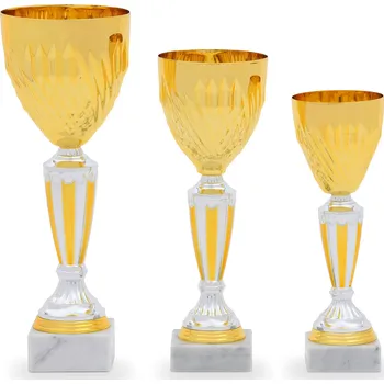 Pohár STANDARD, výška 30 cm, zlatý/stříbrný