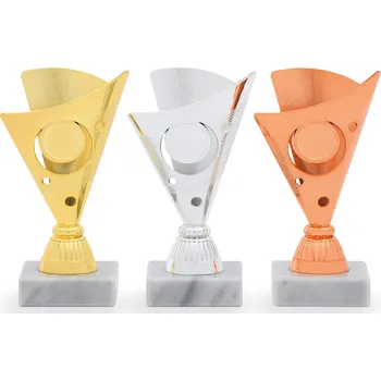 Pohár EKONOM, výška 16 cm, zlatý