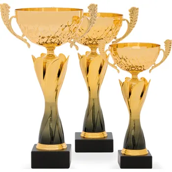 Pohár STANDARD, výška 30 cm, zlatý/černý