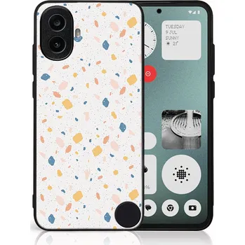 Pouzdro na tablet VSECHNONAMOBIL 117678 MY ART Ochranný kryt pro CMF Phone 1 ORANGE TERRAZZO (165)