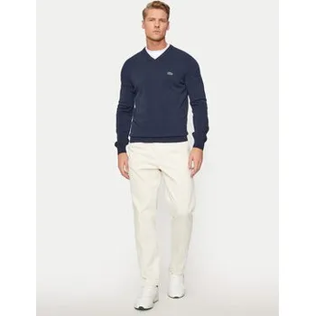 Pánský svetr Lacoste Svetr AH1951 Tmavomodrá Regular Fit 7