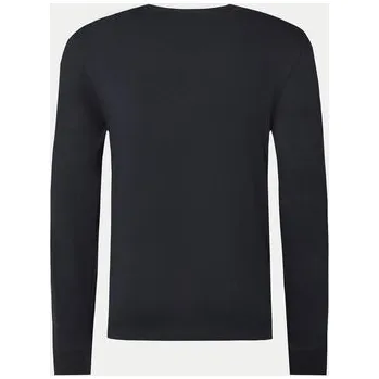 Pánské tričko Napapijri S dlouhým rukávem S-Box Logo NP0A4I3M Černá Regular Fit 3XL