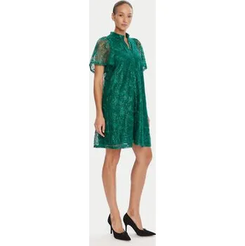 Dámské šaty Bruuns Bazaar Koktejlové šaty Palm Philly BBW4541 Zelená Loose Fit 42