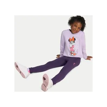 Dámské legíny adidas Souprava mikina a legíny Disney Minnie Mouse KB7314 Fialová Regular Fit 9_10Y