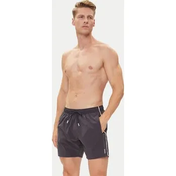 Pánské plavky BOSS Plavecké šortky Iconic 50491594 Šedá Regular Fit M