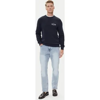 Pánské oblečení Tommy Hilfiger Mikina Stacked MW0MW39376 Tmavomodrá Regular Fit M