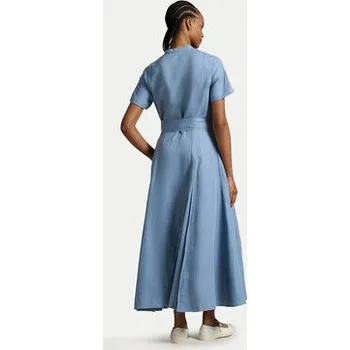 Dámské šaty Polo Ralph Lauren Košilové šaty 211972054001 Světle modrá Regular Fit 12