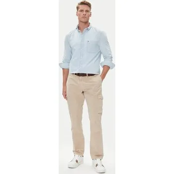 Oblečení a móda Tommy Hilfiger Kalhoty z materiálu Denton MW0MW39695 Béžová Straight Fit 36_34