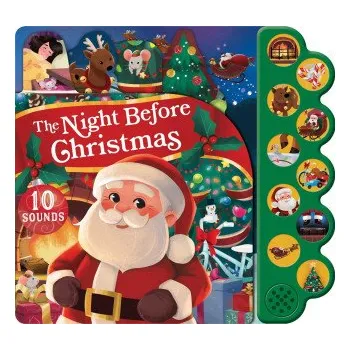 První čtění The Night Before Christmas 10-Button Sound Book (Steph Lew)(Leporelo)