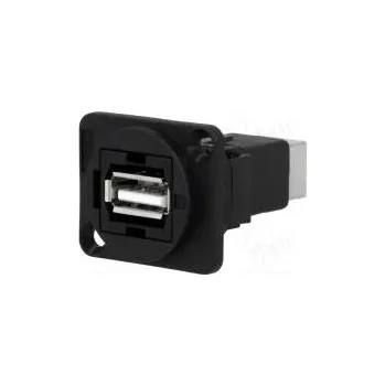 Elektrická zásuvka Spojka USB A zásuvka,USB B zásuvka FT V USB 2.0 plast