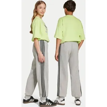 adidas Teplákové kalhoty 3-Stripes JW1090 Šedá Loose Fit 14_15Y