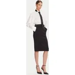 Elisabetta Franchi Midi sukně GO-118-56E2-v220 Černá Regular Fit 42