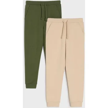 Dětská móda Sinsay - Kalhoty 2 pack - béžová - 460DN-08X - 460DN-08X-104