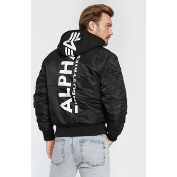 Pánský bomber Alpha Industries Bunda bomber Back Print 128113 Černá Regular Fit M