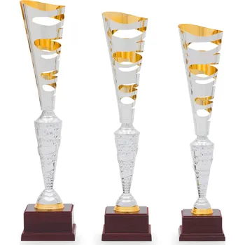 Pohár DESIGN, výška 52 cm, stříbrný/zlatý