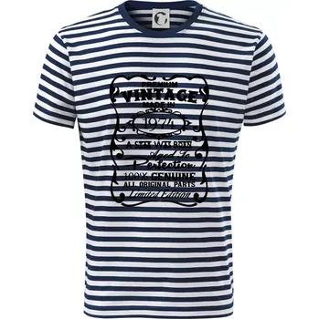 Pánská móda Vintage Etiketa - 1974 - Triko na vodu - XL ( Prouhovaná )