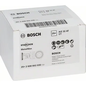 Pilový plátek BOSCH Karbidový ponorný pilový list AIZ 32 AT Metal 40 x 32 mm 2608662035