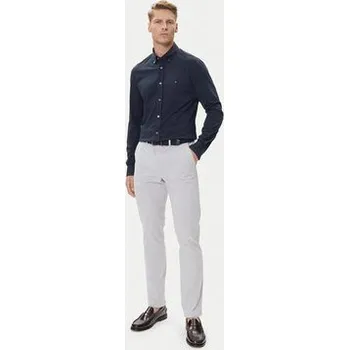 Pánské kalhoty Tommy Hilfiger Chino kalhoty Denton Essential MW0MW40262 Šedá Straight Fit 32_32
