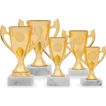 Pohár EKONOM, výška 13 cm, zlatý