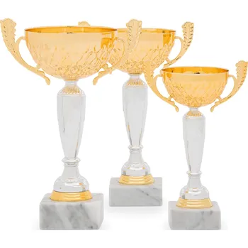 Pohár EKONOM, výška 25 cm, stříbrný/zlatý