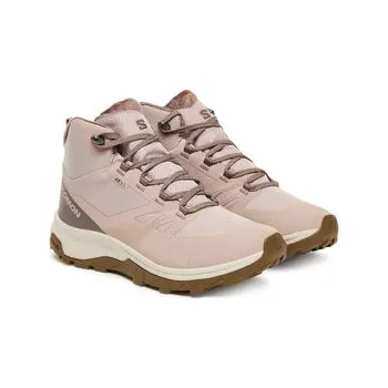 Pánská móda Salomon Trekingová obuv Outsnap Waterproof L47854100 Růžová 39_13