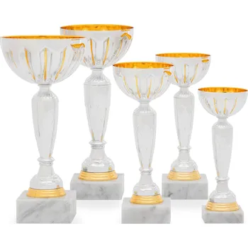 Pohár EKONOM, výška 21 cm, stříbrný/zlatý