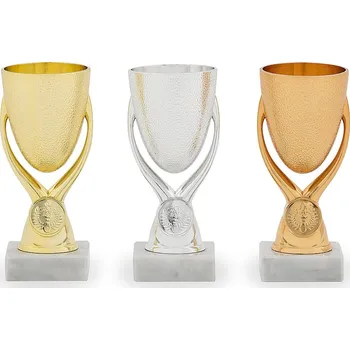 Pohár EKONOM, výška 15 cm, zlatý