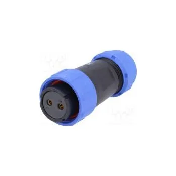 Elektrická zásuvka Zástrčka zásuvka SP21 PIN 2 IP68 7÷12mm pájení na kabel 500V