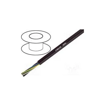 elektrický kabel Vodič H07RN-F kulatý lanko Cu 1x6mm2 guma černá 450/750V