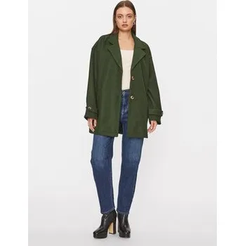 Dámský kabát Noisy May Kabát pro přechodné období Alicia 27026405 Zelená Oversize M