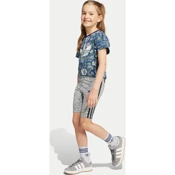 Pánské kraťasy adidas Sada T-shirt a šortky Liberty London JV7722 Tmavomodrá Slim Fit 6_7Y