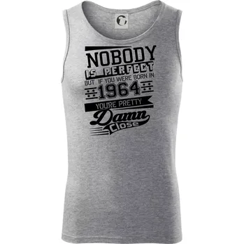 Nobody is perfect - 1964 - Tílko pánské Core - XL ( Tmavě šedý melír )