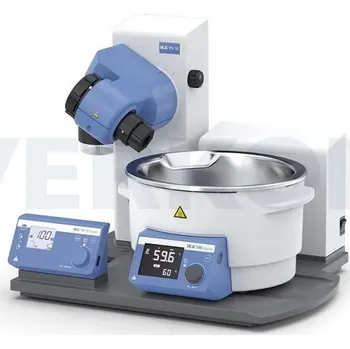 Odparka rotační vakuová IKA RV 10 digital, Varianta: RV 10 digital Dry Ice Condenser-C, Popis: S chladičem pro destilaci nízkovroucích látek pomocí suchého ledu, ochranný povlak z průhledného plastu