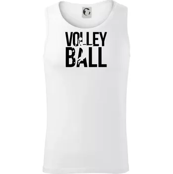 Volleyball nápis - Tílko pánské Core - L ( Bílá )